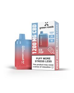 Green Roads CBD Puff - Ice Pop - 1200mg