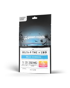 Green Roads - Delta-9 THC Relax Gummies - Watermelon Punch - (10ct) 250mg