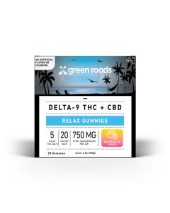 Green Roads - Delta-9 THC Relax Gummies - Watermelon Punch - (30ct) 750mg