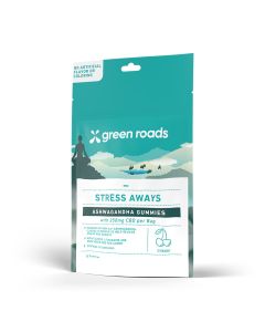 Green Roads - CBD + Ashwagandha Stress Aways Gummies - Mixed Berry - (10ct) 250mg