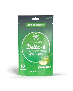 Cannabis Life - Delta-8 Max Strength Gummies - Green Apple - (10ct) 500mg